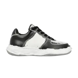 Кроссовки Maison Mihara Yasuhiro Wayne OG Sole Printed Leather Low 'Black White', черный a11fw725 blkwht | black white