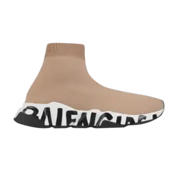 Кроссовки Balenciaga Speed Sneaker 'Midsole Graffiti - Beige', коричневый 645334 w2db7 9791 | midsole graffiti - beige