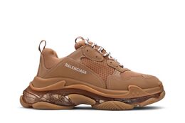 Кроссовки Balenciaga Triple S Sneaker 'Clear Sole - Light Camel', коричневый 541624 w2ga1 2706 | clear sole - light camel