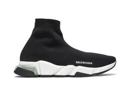 Кроссовки Balenciaga Speed Sneaker 'Clearsole - Black White', черный 607544 w2db6 1010 | clearsole - black white
