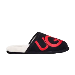 Ugg Кроссовки Scuff Slipper 'Logo - Black Red', черный 1101324 blk | logo - black red