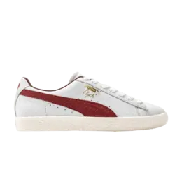 Puma Кроссовки Clyde Made in Italy 'White Intense Red', белый 398509 02 | white intense red