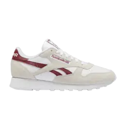 Reebok Кроссовки Classic Leather 'White Classic Burgundy', белый gx8749 | white classic burgundy