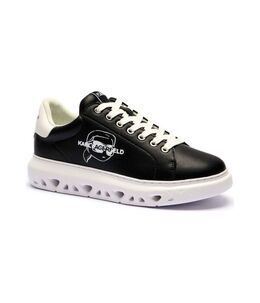 Кожаные кеды капри кайт Karl Lagerfeld, черный kl252m0000050000040 | juoda