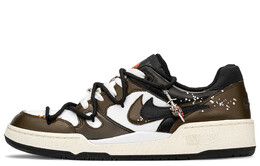 Кроссовки Nike Full Force Skateboarding Shoes Men Low-top Black/Brown, черный/коричневый fb1362-101(teama-枯坠) | black/brown