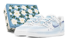Мужские кроссовки для скейтбординга Nike Air Force 1, Sky Blue cw2288-111(teams-炫彩星河男s-box) | sky blue