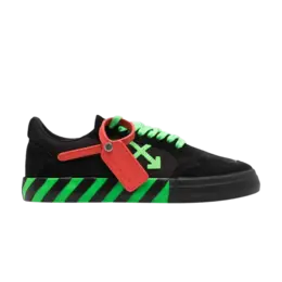 Кроссовки Off-White Vulc Sneaker 'Black Green', черный omia085s23lea001 1070 | black green