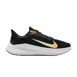 Nike Кроссовки Zoom Winflo 7 'Black University Gold', черный cj0291 007 | black university gold