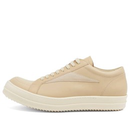 Кожаные винтажные кеды Rick Owens, мультиколор rr01e5897-lchlvs-8111 | parchment, milk & milk