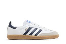 Adidas Кроссовки Samba OG 'White Night Indigo Gum', белый if3814 | white night indigo gum