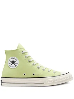 Converse: Зелёные кроссовки  Chuck 70 Hi