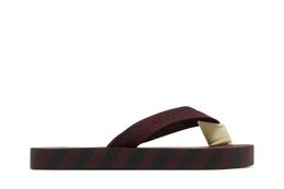 Кроссовки Off-White Flip Flops 'Graphic Print - Burgundy', красный omia131f20mat001 2828 | graphic print - burgundy