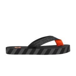 Кроссовки Off-White Flip Flops 'Logo Tape - Black', черный omic002s22mat001 1020 | logo tape - black