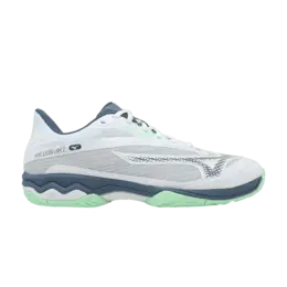 Mizuno Кроссовки Wave Exceed Light 2 AC 'White Vintage Indigo Mint', белый 61ga231837 | white vintage indigo mint