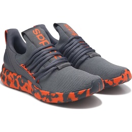 Кроссовки без шнурков Adidas Lite racer adapt 7.0, grey/orange 1056325/70380 | grey/orange