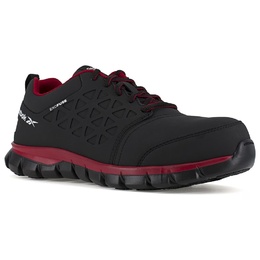 Рабочие кроссовки Reebok Work Sublite с композитным носком и защитой от электрической опасности, black/red 5258643/64279 | black/red