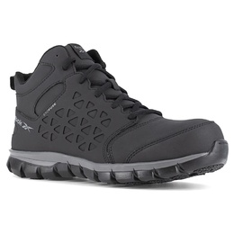 Reebok Кроссовки с композитным носком для работы Sublite mid top Reebook Work, black/grey fabric 5266947/03102 | black/grey fabric