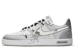 Кроссовки Nike Dunk Skateboarding Shoes Men Low-top White/gray, белый/серый dh2987-110(team202-碎裂) | white/gray