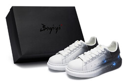 Кроссовки мужские Alexander McQueen Skateboarding, белый / серый 553680whgp59061(team80-不渝sbox) | white/gray