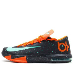 Кроссовки кд 6 Nike, черный 599424-002 | black/fluorescent green/orange