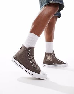 Кроссовки Converse Chuck Taylor All Star Hi серого цвета 134146950 | charcoal