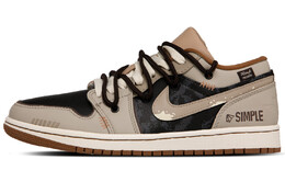 Баскетбольные кроссовки Air 1 Vintage Men Low-Touch Brown/Black/Brown/Off White Jordan hf5753-221（team63-辞暮） | coffee