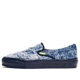Кеды Vans FDMTL x OG Classic Slip-On LX 'Distressed Indigo', синий vn0a45jk5wp | blue