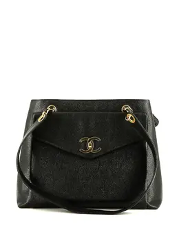 CHANEL Pre-Owned: Чёрная сумка 