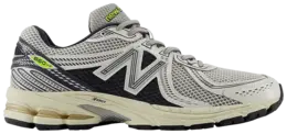 Кроссовки New Balance 860v2 'White Black Neon', белый ml860sn2 | white