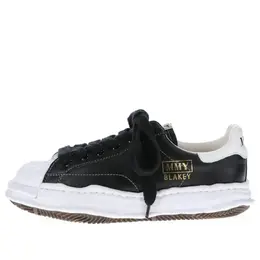 Кроссовки Maison Mihara Yasuhiro BLAKEY OG Sole Leather Low-top Sneaker 'White Black', черный a06fw702-blk | black