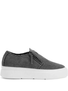 Кожаные кроссовки Giuseppe Zanotti, серый eu50023002 | серый