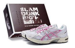 Кроссовки Gel-1130 унисекс с низким верхом серые/белые/розовые Asics 1201a256-118(team80泉水清歌玫红sbox) | gray/white/pink