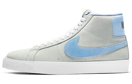 Кроссовки Nike Sb Blazer Mid Soft Grey Baby Blue 864349-008