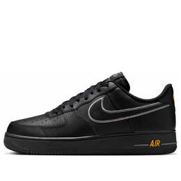 Кроссовки Nike Air Force 1 Low 'Black Laser Orange', черный ib7677-001 | black
