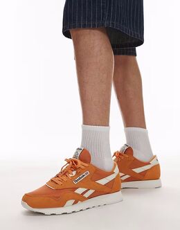 Кроссовки Reebok Classic из нейлона оранжевого цвета 138682321 | orange