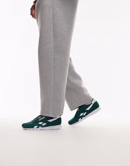 Кроссовки Reebok Classic из нейлона темно-зеленого цвета 138682322 | dark green