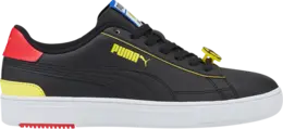 Кроссовки Puma SmileyWorld x Serve Pro Big Kid Black Vibrant Yellow, черный 384488 02 | black