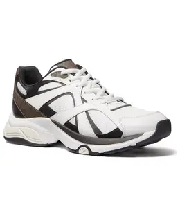 Мужские кроссовки Leo из замши и комбинированных материалов Michael Kors, коричневый 20510767 | brown multi