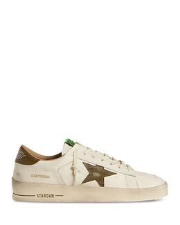 Мужские кроссовки Stardan Low Top Golden Goose, слоновая кость/кремовый 5625477 | white green