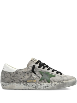 Golden Goose кеды Super-Star с принтом, серый gmf00101f00757960611 | серый