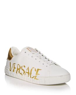 Мужские кроссовки Logo Greca Versace, белый 5424437 | white+gold