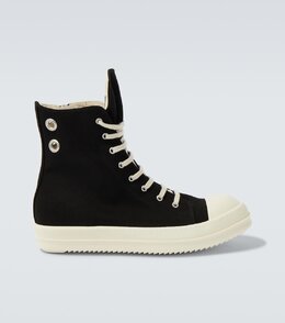 Высокие кеды Hollywood Rick Owens, Black/Milk/Milk p01057261 | black/milk/milk