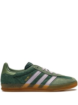 Кроссовки Adidas Gazelle Indoor "Mineral Green/ Silver", зеленый ji0323 | зеленый