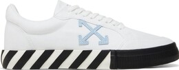 Кроссовки Off-White Vulc Sneaker 'White Black Light Blue' 2023, белый omia085s23fab001 0140 | white