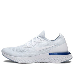 Кроссовки epic react flyknit Nike, белый aq0067-100 | white/blue