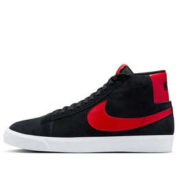 Кроссовки sb zoom blazer mid 'bred' Nike, черный fd0731-002 | black/black/white/university red
