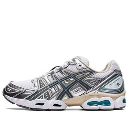 Кроссовки гель нимбус 9 Asics, белый 1201a424-102 | white/silver/blue
