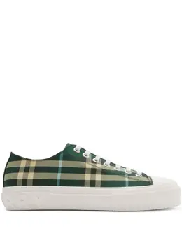 Кроссовки в клетку Burberry, зеленый 29939987 | зеленый