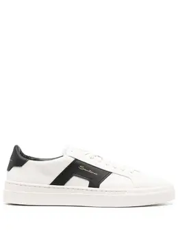 Santoni leather low-top sneakers 19462729