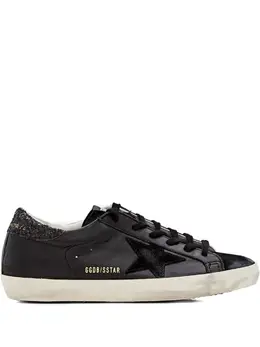 Кроссовки Superstar Black/Glitter Heel Golden Goose, черный 27363729 | черный